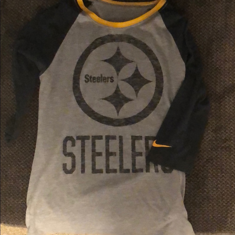 Steelers 3/4 sleeve nike shirt
